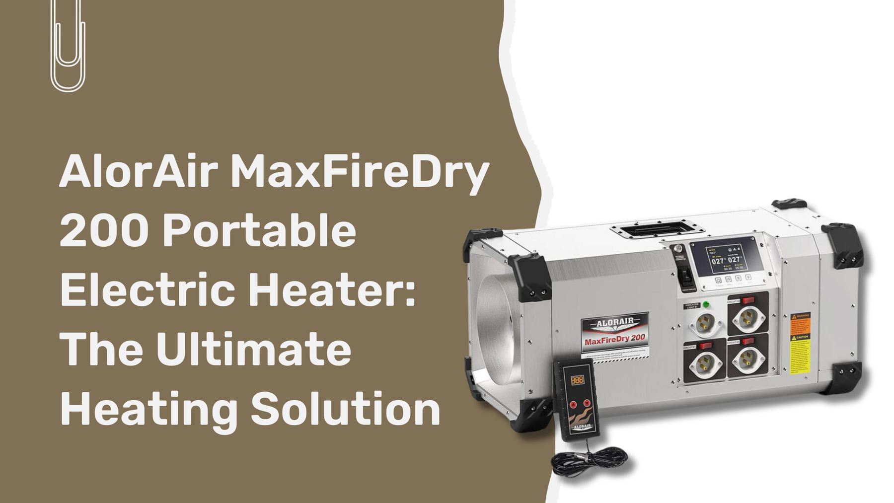 AlorAir MaxFireDry 200 Portable Electric Heater: The Ultimate Heating Solution