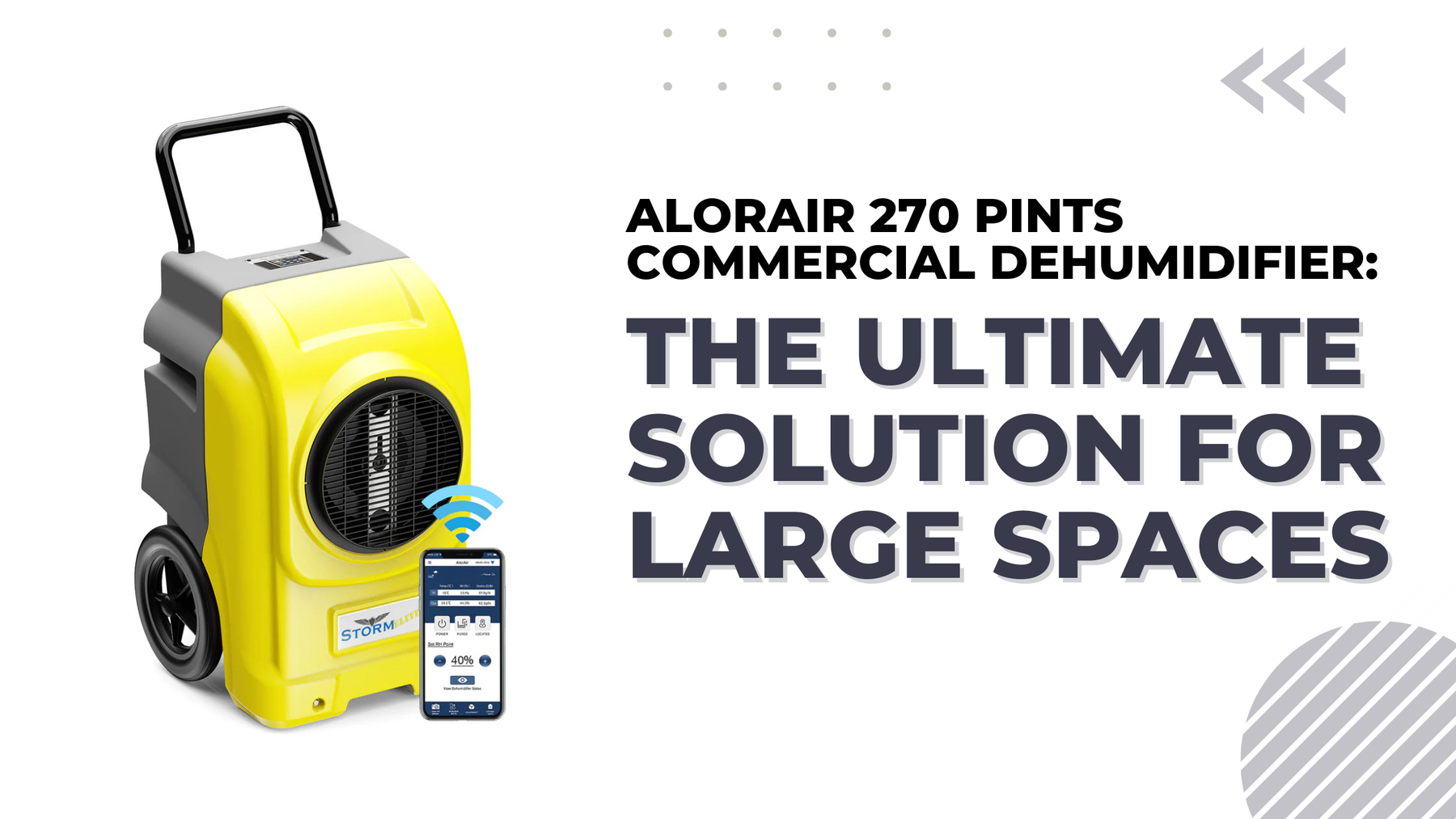 AlorAir 270 Pints Commercial Dehumidifier: The Ultimate Solution for Large Spaces