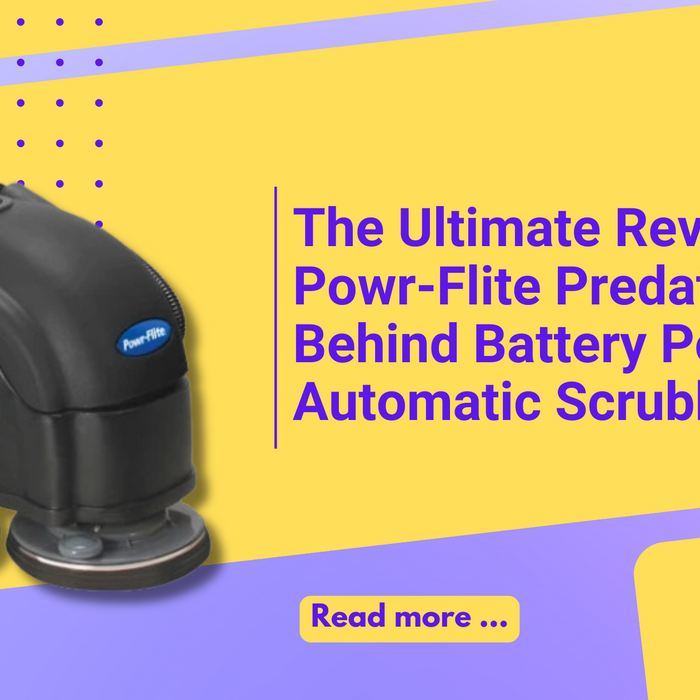 The Ultimate Review of the Powr-Flite Predator Walk Behind Battery Powered Automatic Scrubber 17"