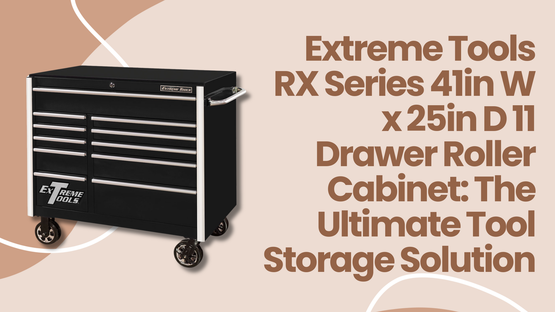 Extreme Tools RX Series 41in W x 25in D 11 Drawer Roller Cabinet: The Ultimate Tool Storage Solution