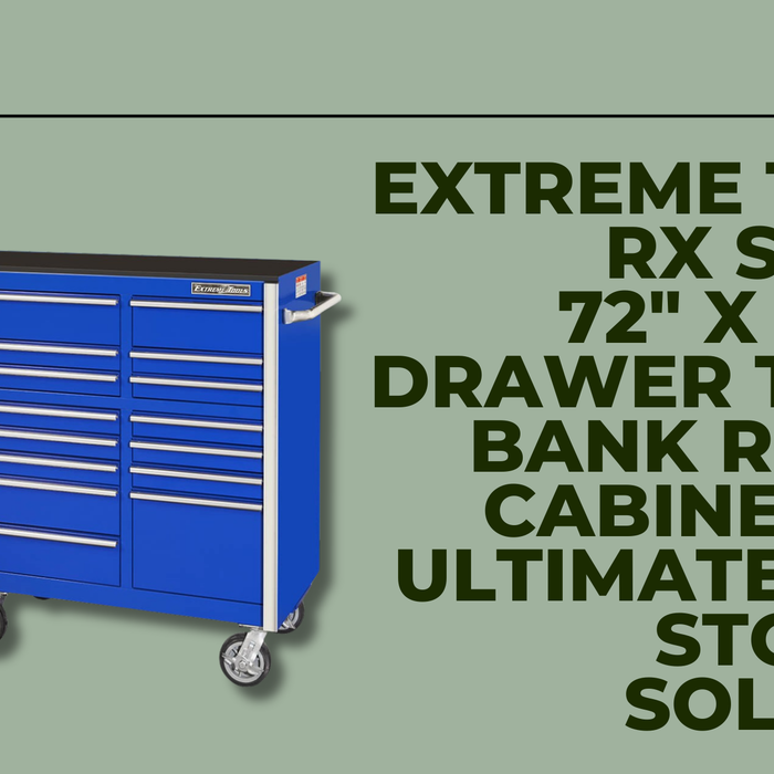 Extreme Tools RX Series 72" x 25" 19-Drawer Triple Bank Roller Cabinet: The Ultimate Tool Storage Solution