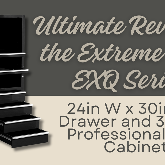 Ultimate Review of the Extreme Tools EXQ Series 24in W x 30in D 4-Drawer and 3-Shelf Professional Side Cabinet