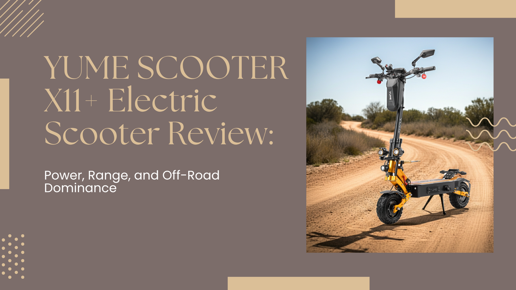 YUME SCOOTER X11+ Electric Scooter Review: Power, Range, and Off-Road Dominance