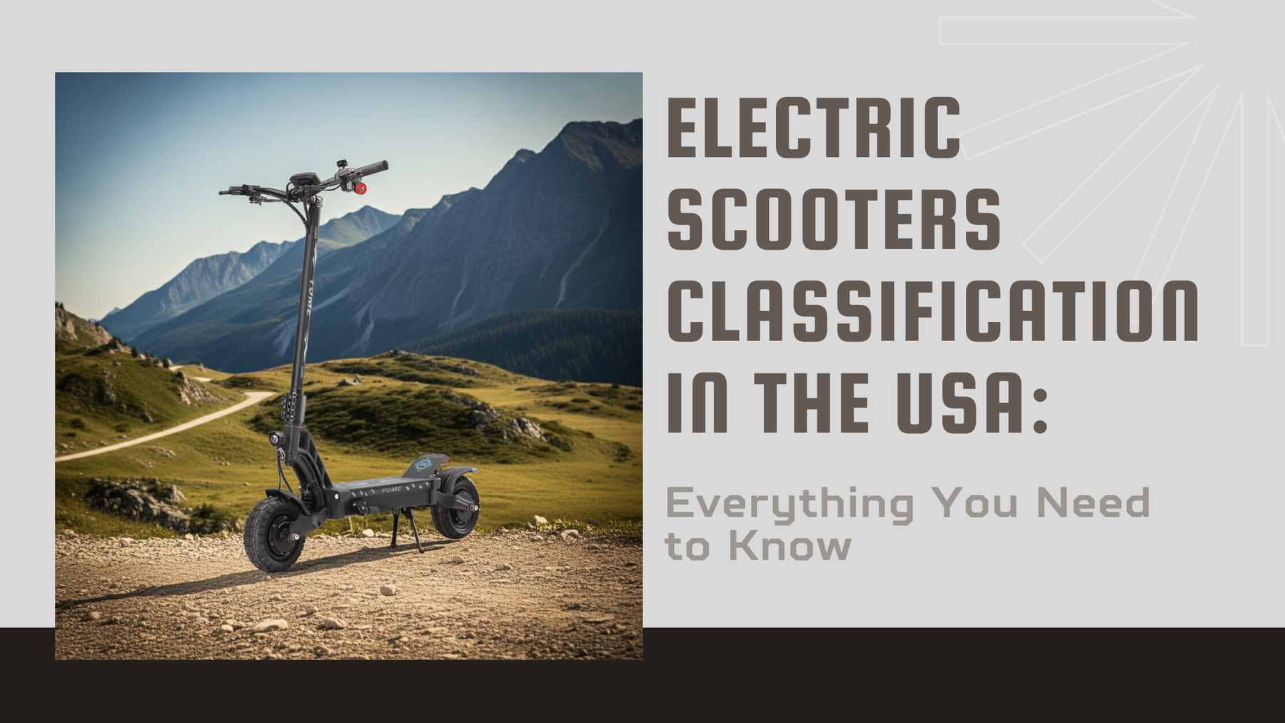 Electric Scooters Classification in the USA: Everything You Need to Know