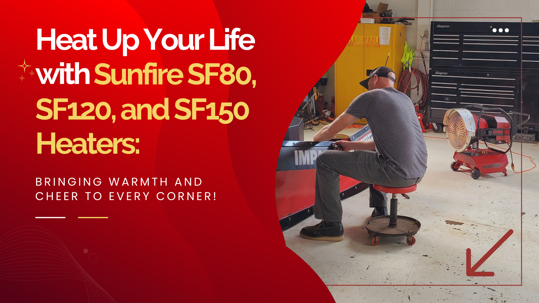 Heat Up Your Life with Sunfire SF80, SF120, and SF150 Heaters: Bringing Warmth and Cheer to Every Corner!