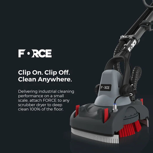 MotorScrubber Force Floor Scrubber - Clip on Clip off clean anywhere