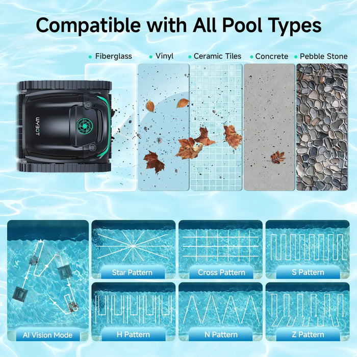 WYBOT M2 Vision Tech High-End Cordless Robotic Pool Cleaner