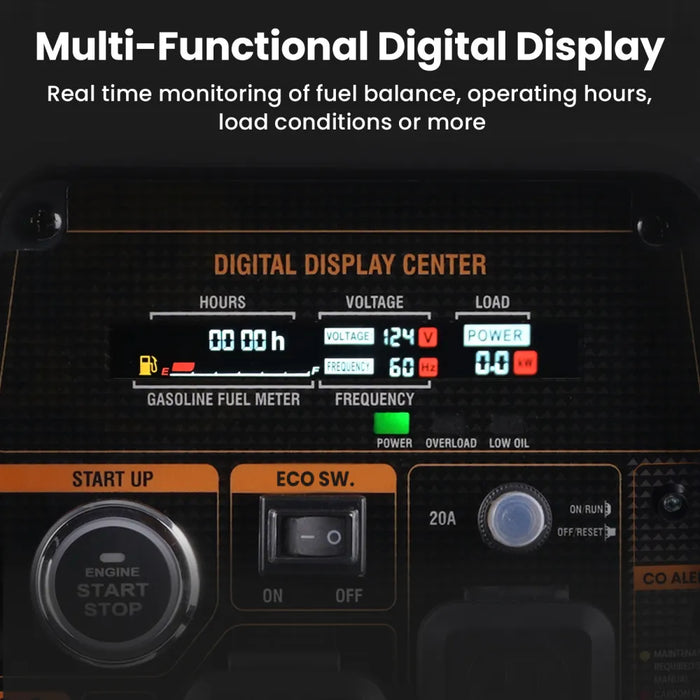 MaXpeedingrods 3500W Portable Super Quiet Dual Fuel Inverter Generator Electric Start Gas / LPG
