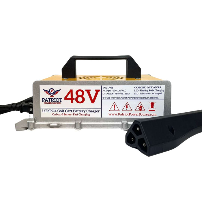Patriot Power Source 48V 15A Fast Charger Upgrade - Onboard Compatible