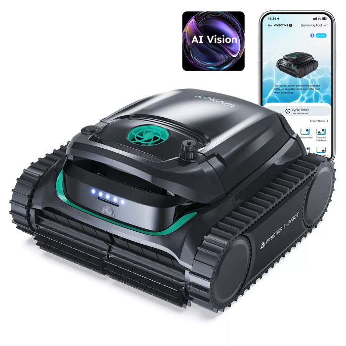 WYBOT M2 Vision Tech High-End Cordless Robotic Pool Cleaner