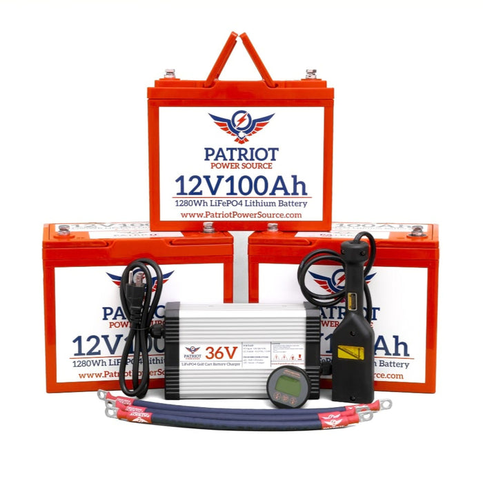 Patriot Power Source 36V Golf Cart Lithium Conversion Kit