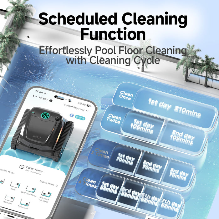 WYBOT S2 High-end Cordless Robotic Pool Cleaner