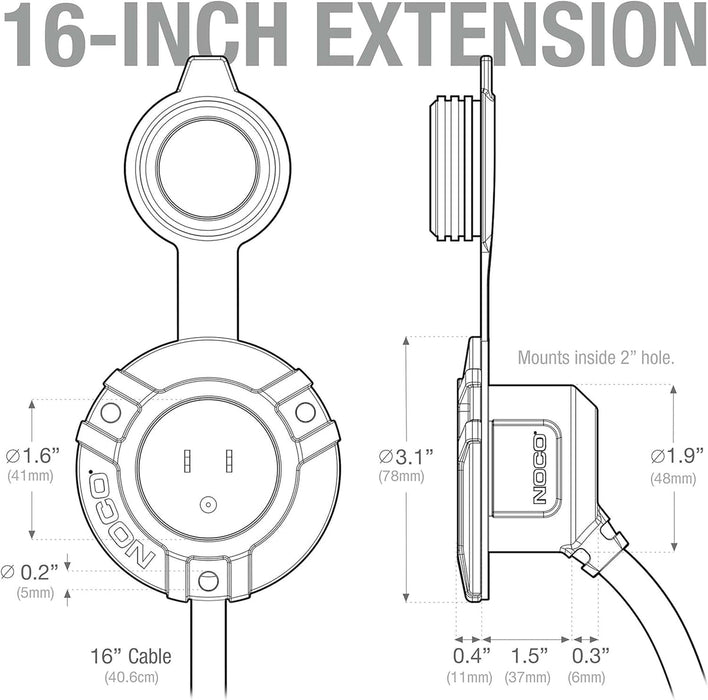 Patriot Power Source NOCO GCP1 15A AC Port Plug