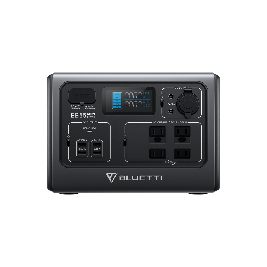 BLUETTI EB55 Portable Power Station | 700W 537Wh — Cleaning Supply USA