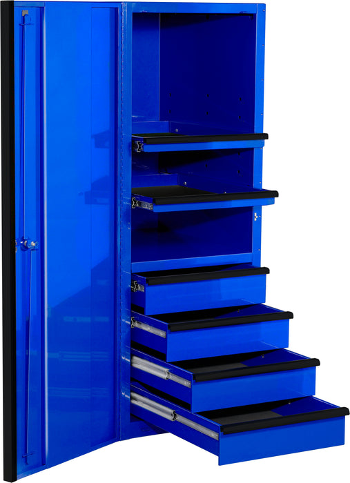 Extreme Tools EXQ Series 24in W x 30in D 4 Drawer and 3 Shelf Professional Side Cabinet with Handles