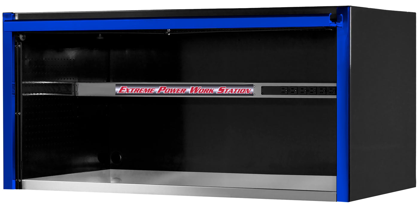 Extreme Tools EXQ Series 55in W x 30in D Professional Extreme Power Workstation Hutch with Handle