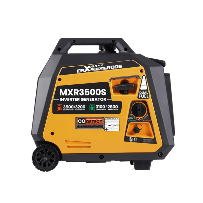 MaXpeedingrods 3500W Portable Super Quiet Dual Fuel Inverter Generator Electric Start Gas / LPG