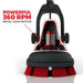 MotorScrubber Jet3 Floor Scrubber w/ Backpack - powerful 360 rpm