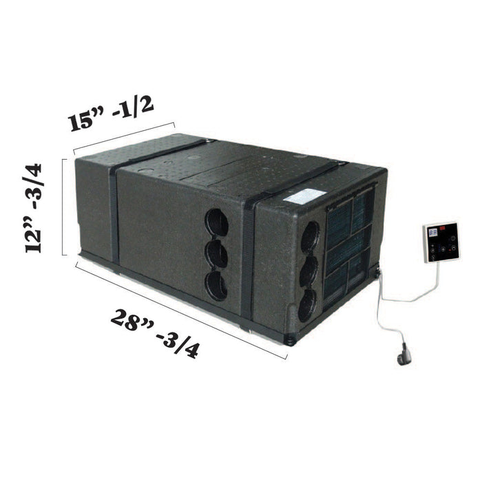 Pioneer® 10,000 BTU 115V Under-Bench RV Inverter Packaged Heat Pump Air Conditioner