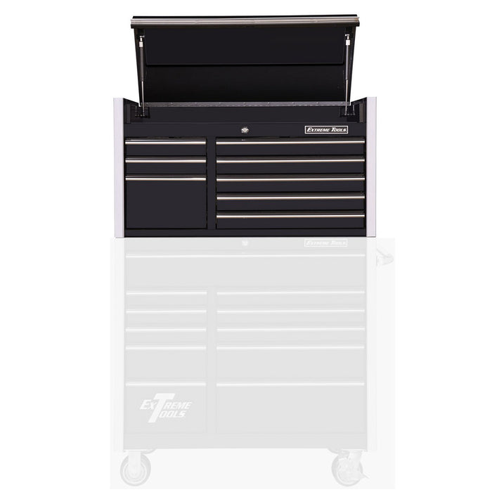 Extreme Tools RX Series 41in W x 25in D 8 Drawer Top Chest with Chrome Drawer Pulls