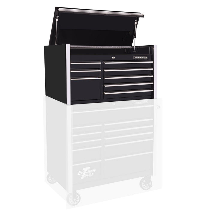 Extreme Tools RX Series 41in W x 25in D 8 Drawer Top Chest with Chrome Drawer Pulls