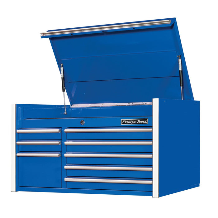 Extreme Tools RX Series 41in W x 25in D 8 Drawer Top Chest with Chrome Drawer Pulls