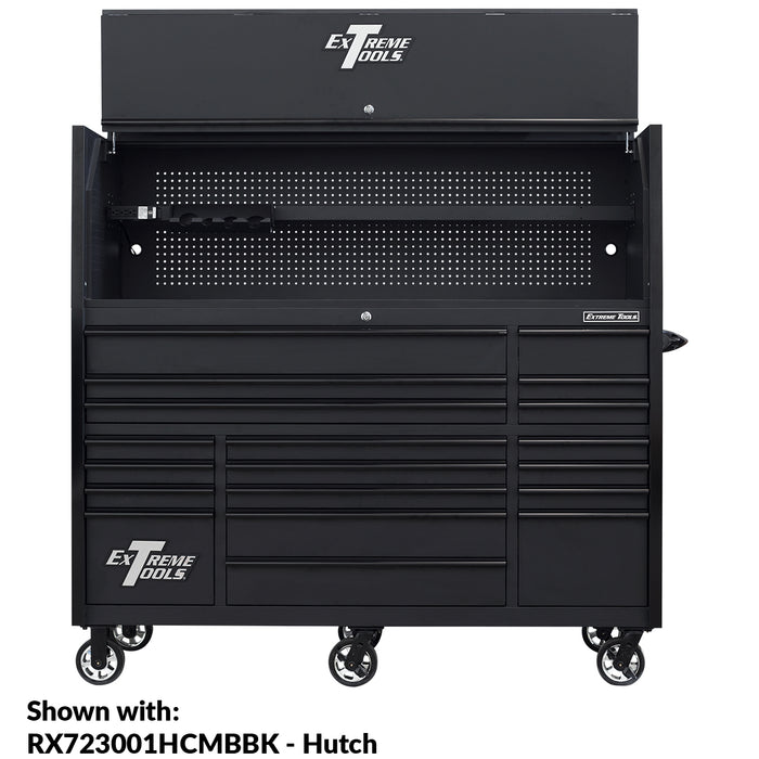 Extreme Tools RX Series 72in W x 30in D 19-Drawer Roller Cabinet 250 lb. Slides with Black Drawer Pulls