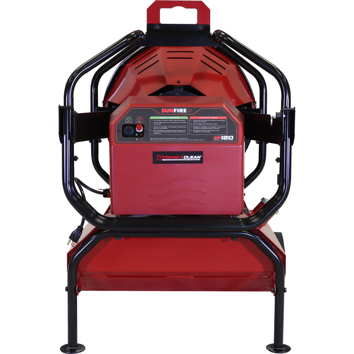 SUNFIRE SF120 Portable Radiant Heater, Max Heat Output 120,000 BTU, Dual Fuel Radiator - backview for different angle
