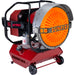 SUNFIRE SF80 Portable Radiant Heater, Dual Fuel Radiator, Max Heat Output 80,000 BTU/Hr frontview on the side angle
