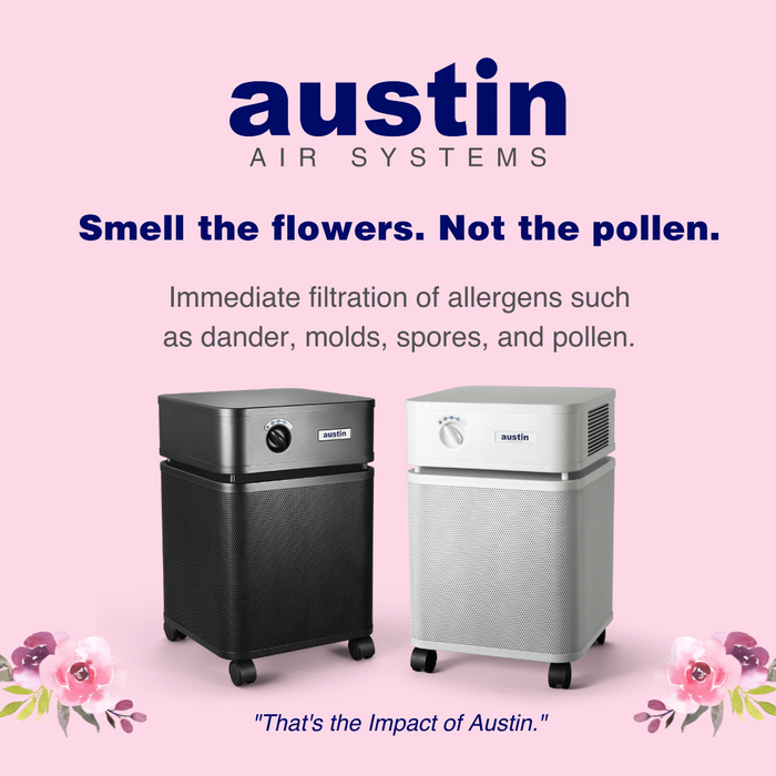 Austin Air “Allergy Machine” Air Purifier - immediate filtration of allergens such as dander, molds, spores, and pollen