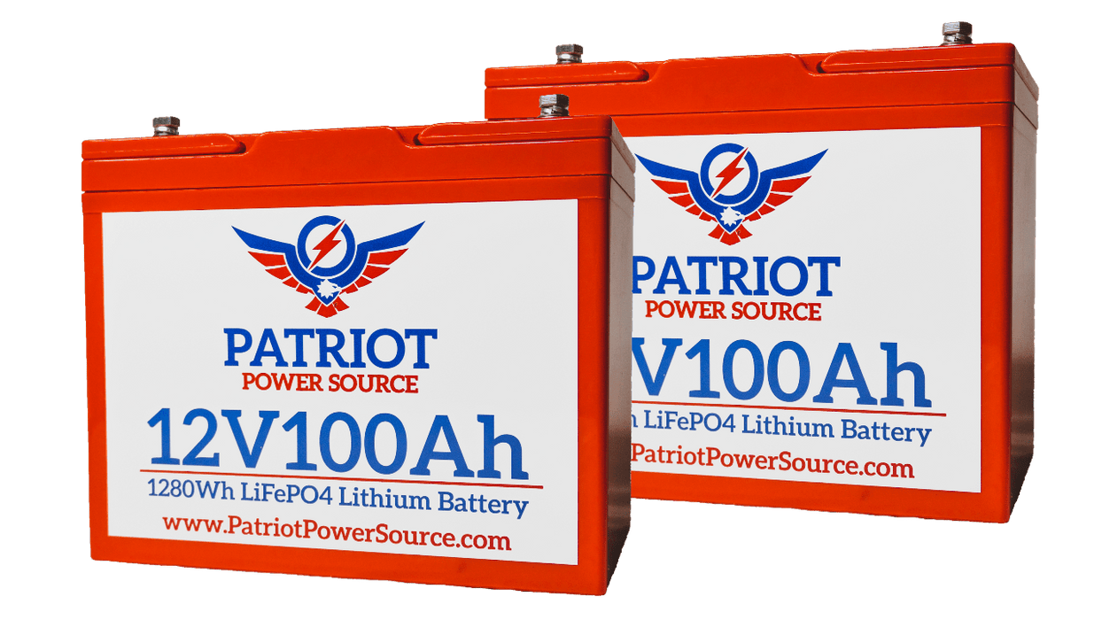 Patriot Power Source 12V 200Ah/24V 100Ah BATTERY BUNDLE KIT for MARINE/RV