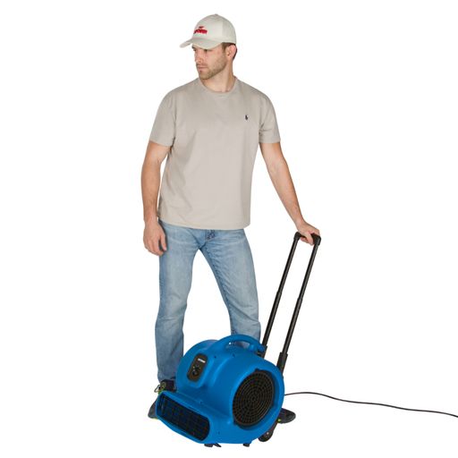 XPOWER P-830H 1 HP 3600 CFM 3 Speed Air Mover, Carpet Dryer, Floor Fan, Blower with Telescopic Handle and Wheels - usecase