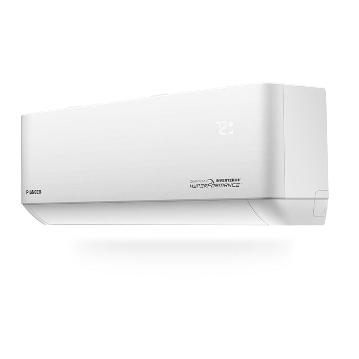 Pioneer® Quantum Hyperformance™ 24,000 BTU 22.5 SEER2 230V High-Wall Ductless Energy-Star Mini-Split Air Conditioner Inverter Hyper Heat Pump Full Set