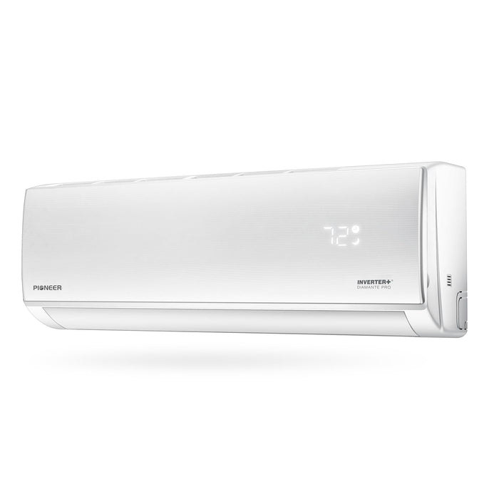 Pioneer® Diamante Pro™ 9,000 BTU 20 SEER2 230V High-Wall Ductless Energy-Star Mini-Split Air Conditioner Inverter Heat Pump with 16 Ft. Kit