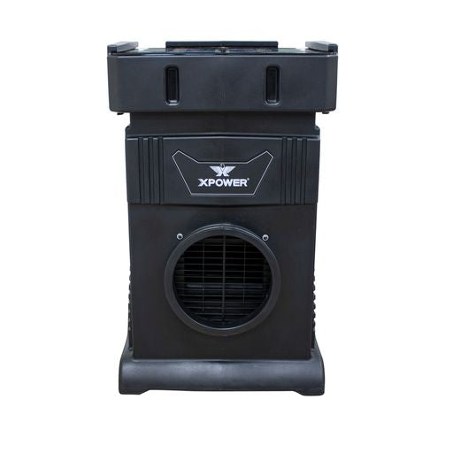 XPOWER AP-1800D MEGA Commercial HEPA Filtration Air Purification System, Industrial, Heavy Duty, Negative Air Machine, Air Scrubber with Variable Speed & Volume Control for Large Spaces - frontview