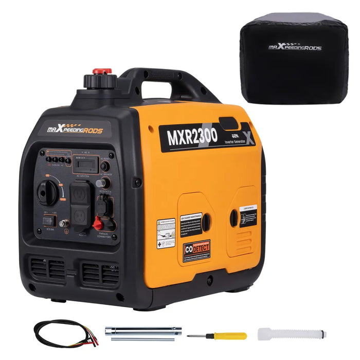 MaXpeedingrods Portable Inverter Generator 2300-Watt Gas Powered Quiet Device