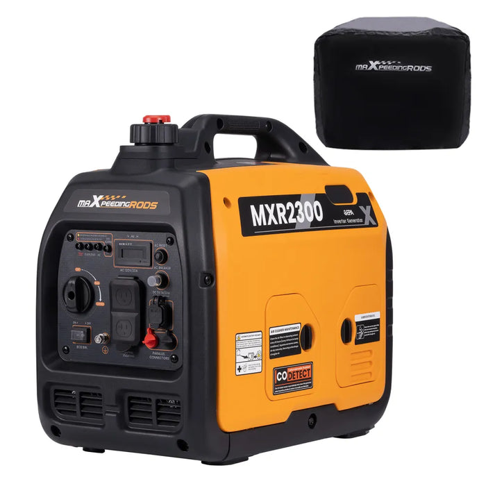 MaXpeedingrods Portable Inverter Generator 2300-Watt Gas Powered Quiet Device