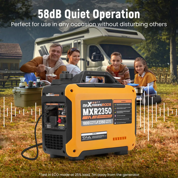 MaXpeedingrods 2350W Portable Inverter Generator Lightweight Gasoline Power Equipment