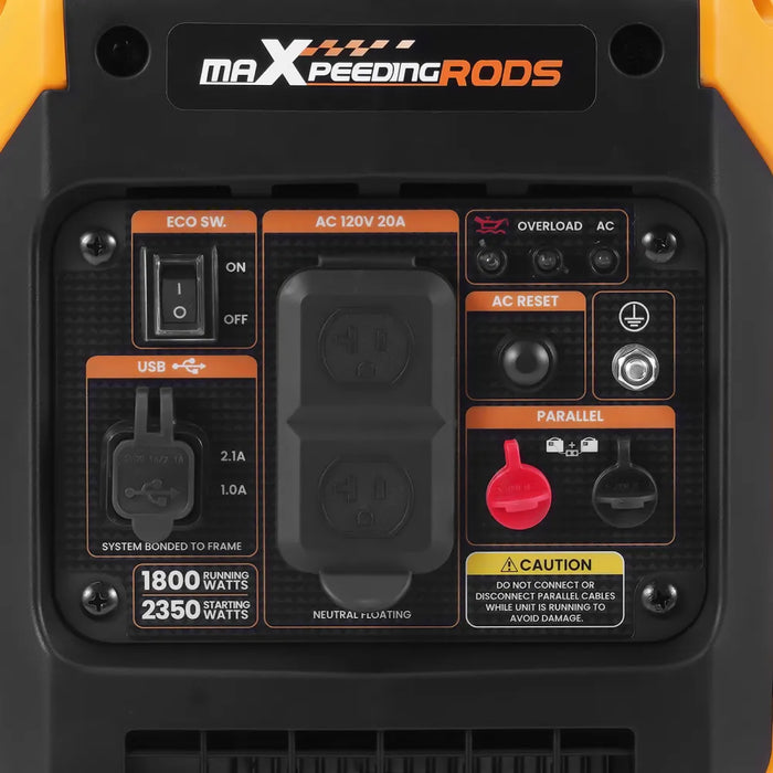 MaXpeedingrods 2350W Portable Inverter Generator Lightweight Gasoline Power Equipment