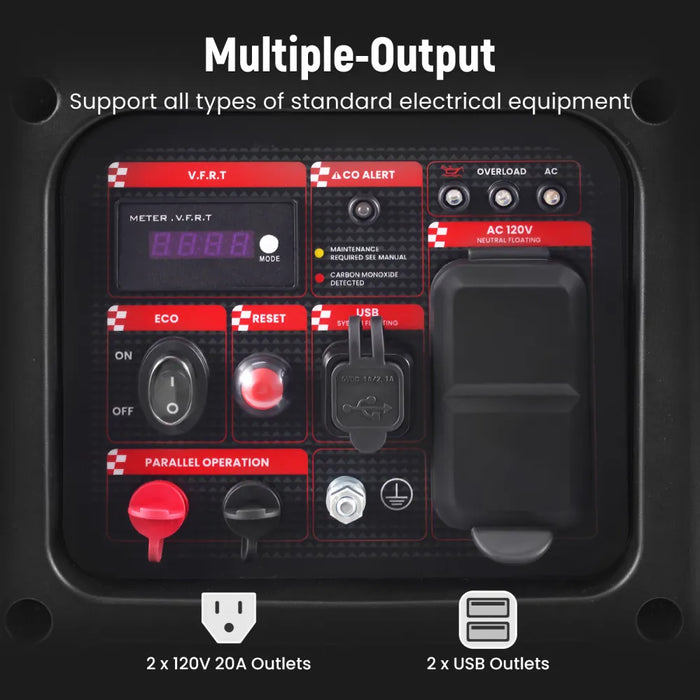 MaXpeedingrods 2850W Inverter Generator Portable Super Quiet