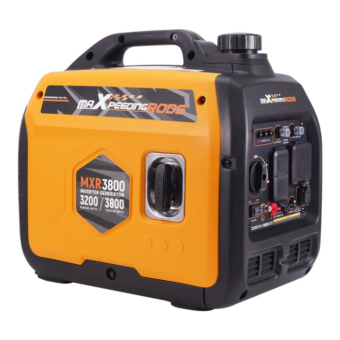 MaXpeedingrods Gas Powered 3.8KW Portable Inverter Generator Super Quiet 58dB Home Backup