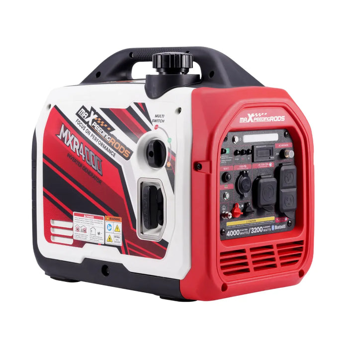 MaXpeedingrods 4000W Gas Generator Inverter Portable for Home Camping EV-Charging w/ Bluetooth