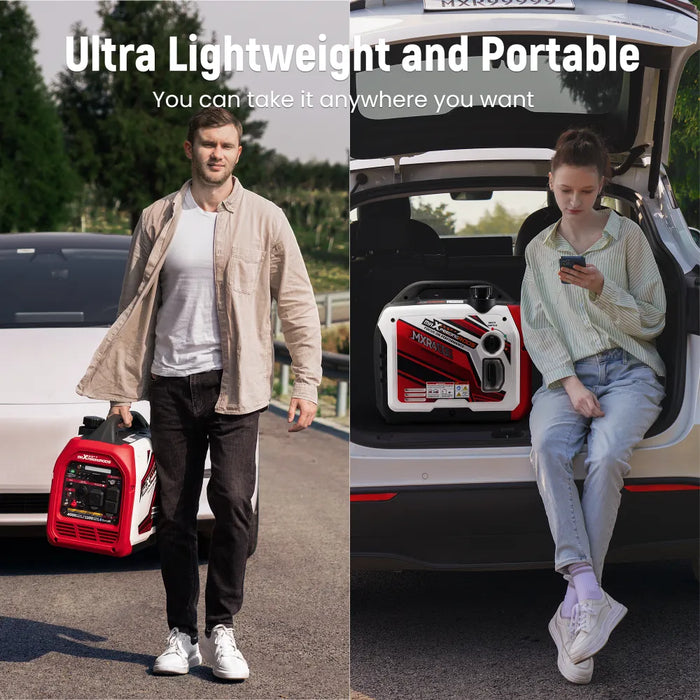 MaXpeedingrods 4000W Gas Generator Inverter Portable for Home Camping EV-Charging w/ Bluetooth