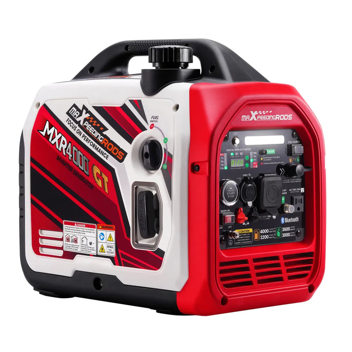 MaXpeedingrods 4000 Watt Portable Dual Fuel Propane/Gas Generator Inverter Bluetooth E-Start