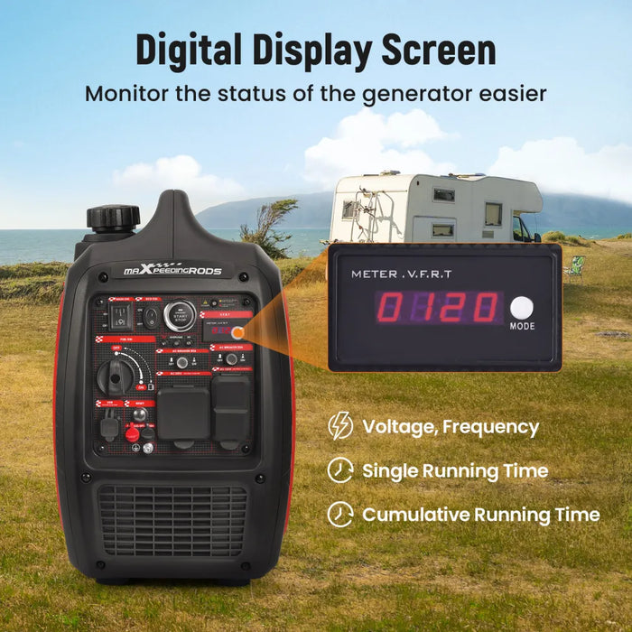 MaXpeedingrods 4.8KW Portable Inverter Generator Gas Powered Quiet