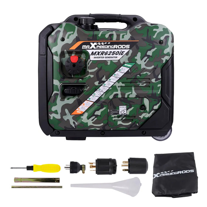 MaXpeedingrods Gas Powered 5500-Watt Portable Inverter Generator Super Quiet 68dB Home Backup