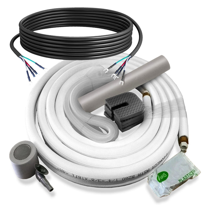 Pioneer® Diamante Pro™ 9,000 BTU 20 SEER2 230V High-Wall Ductless Energy-Star Mini-Split Air Conditioner Inverter Heat Pump with 16 Ft. Kit