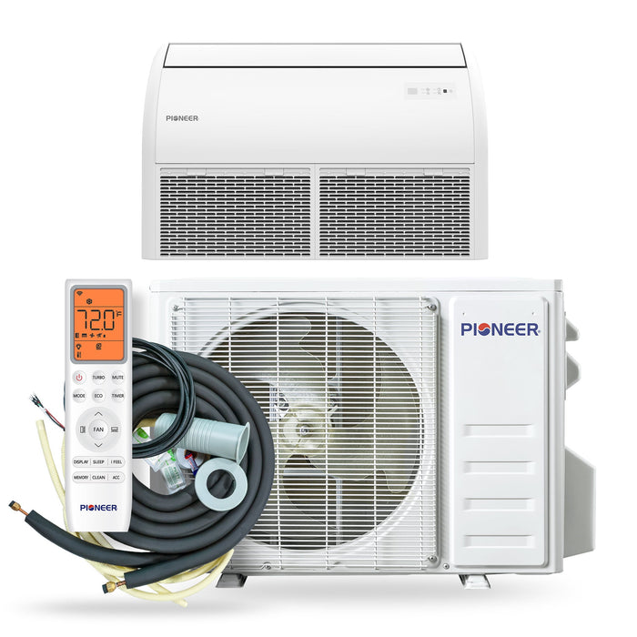 Pioneer® Quantum Ultra™ 22,200 BTU 20 SEER2 230V Floor/Ceiling/Low-Wall Ductless Mini-Split Air Conditioner Inverter Heat Pump Full Set